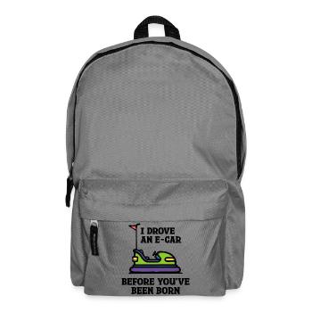 Energy Storage Statement Refueling Electricity E-car - Backpack - elephant grey - Front