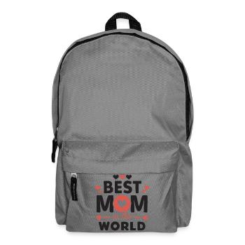 Meilleure maman du monde - Sac à dos - gris éléphant - Devant