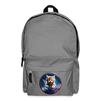 Katzen im Weltraumkugel - Rucksack - Mittelgrau - Vorne
