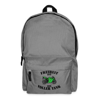 Engine Refueling Statement Diesel Gas Station Gasoline - Backpack - elephant grey - Front