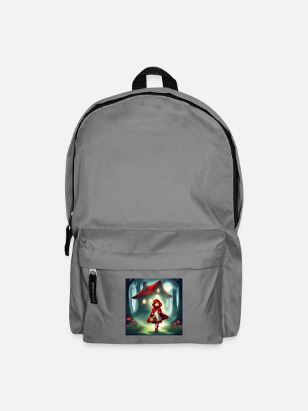 Rotkäppchen, ein wunderbares Märchen - Rucksack - Mittelgrau