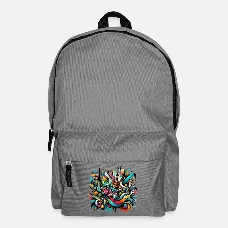 Illustration de graffiti dynamique Art urbain - Sac à dos - gris éléphant