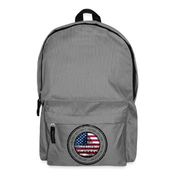 Capitol Flag Circle Emblem - Backpack - elephant grey - Front