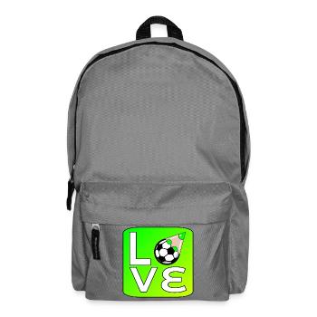 AIMEZ JOUER AU FOOTBALL - Sac à dos - gris éléphant - Devant