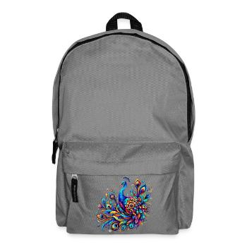 Peacock - Backpack - elephant grey - Front