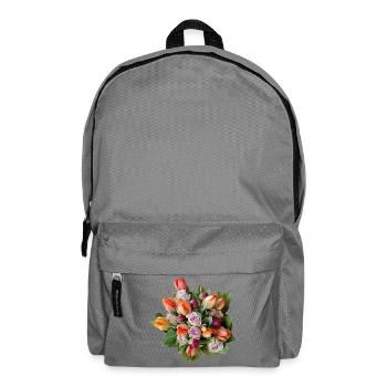 Bouquet of Flowers – Pastel Dreams - Backpack - elephant grey - Front