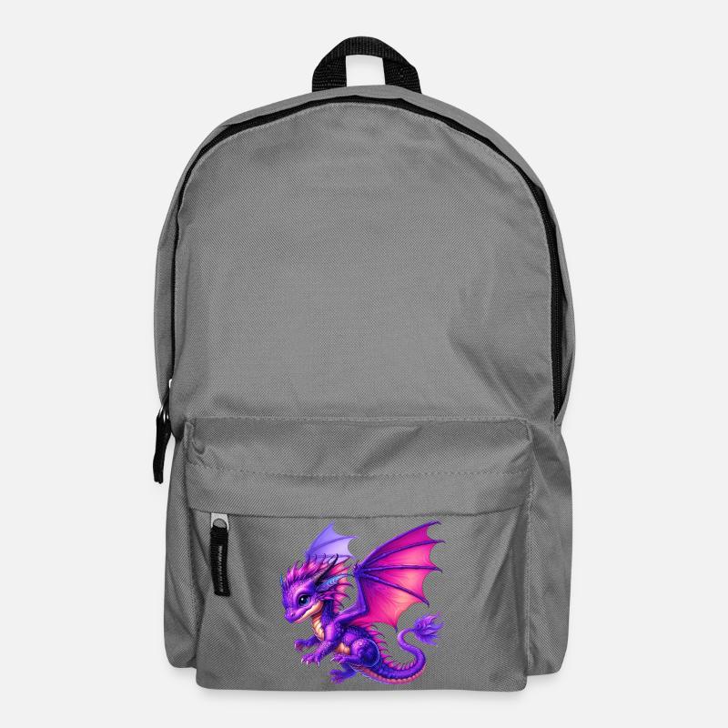 Drache - Rucksack - Mittelgrau