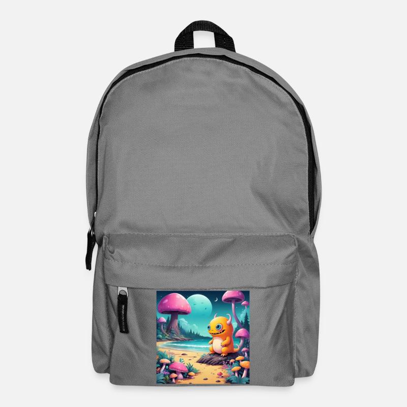 Little monster on the fairytale beach - Backpack - elephant grey