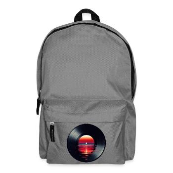 Disque de musique LP vinyle, Retro Sunset - Sac à dos - gris éléphant - Devant
