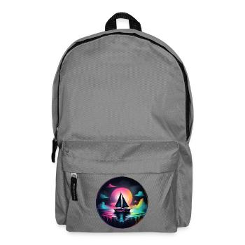 Neonsegler am Sonnenuntergang - Rucksack - Mittelgrau - Vorne