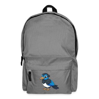 Magpie Cute Mascot Cartoon Character Kawaii - Backpack - elephant grey - Front