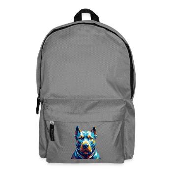 Dogue Argentino Chien Race Coloré Dessin Animé Kawaii - Sac à dos - gris éléphant - Devant