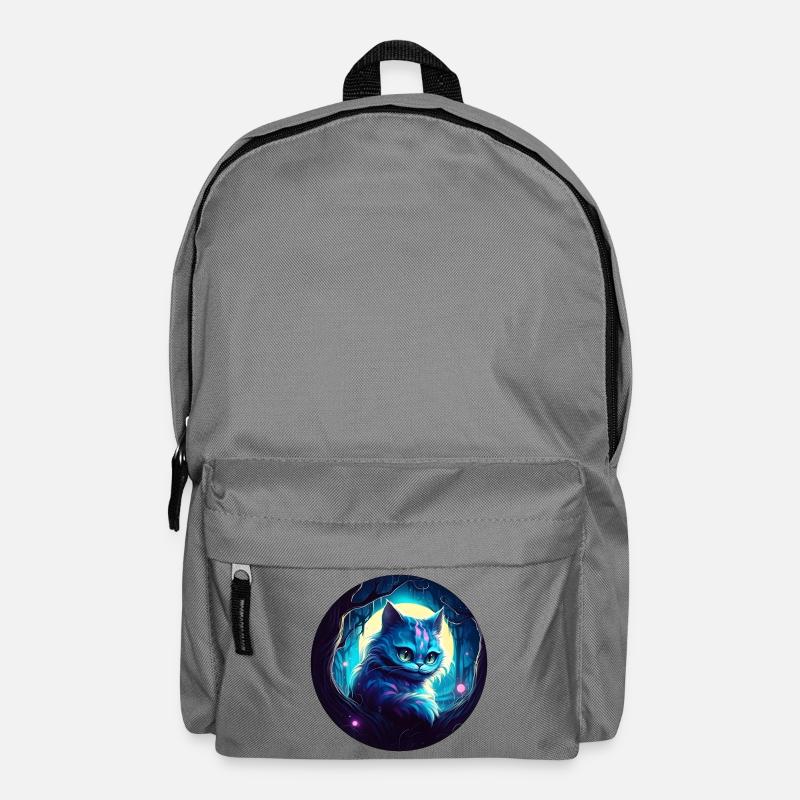 Grinsekatze Alice im Wunderland - Rucksack - Mittelgrau