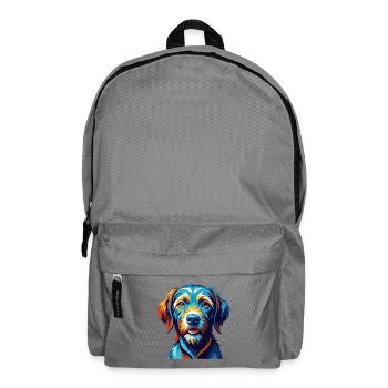 Fauve De Bretagne Dog Breed Cartoon Kawaii - Backpack - elephant grey - Front