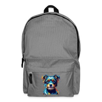 Hamiltonstovare Dog Breed Colorful Cartoon Kawaii - Backpack - elephant grey - Front