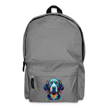 Majestätische Baum Hund Hund Rasse Karikatur Kawaii - Rucksack - Mittelgrau - Vorne