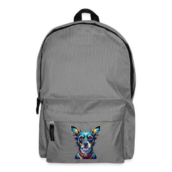 Mallorca Rattler Hunderasse Bunter Cartoon Kawaii - Rucksack - Mittelgrau - Vorne