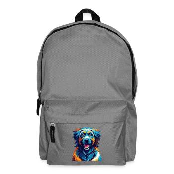 Kuchi Afghan Shepard Dog Breed Cartoon Kawaii - Backpack - elephant grey - Front