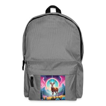 Deer on the mountain - Backpack - elephant grey - Front