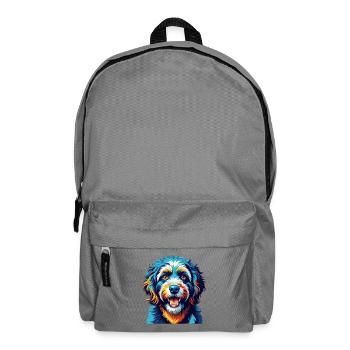 Spanish Water Dog Breed Colorful Cartoon Kawaii - Backpack - elephant grey - Front
