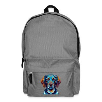 Ariege Pointer Hund Rasse Bunte Karikatur Kawaii - Rucksack - Mittelgrau - Vorne