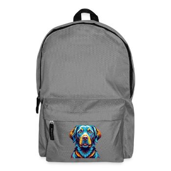 Chesapeake Bay Retriever Dog Breed Cartoon Kawaii - Backpack - elephant grey - Front