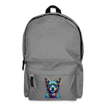 Kintamani Race Chien Dessin animé Coloré Kawaii - Sac à dos - gris éléphant - Devant