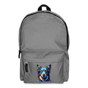 Uruguayan Cimarron Dog Breed Cartoon Kawaii - Backpack - elephant grey - Front