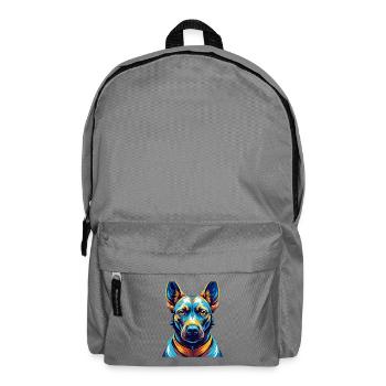 Thai Ridgeback Chien Race Coloré Dessin Animé Kawaii - Sac à dos - gris éléphant - Devant