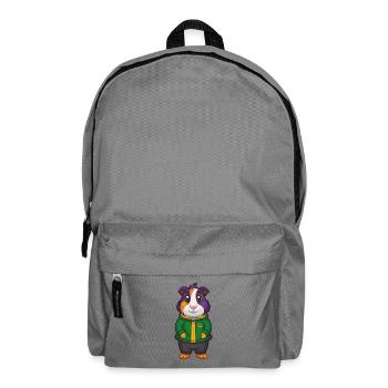 Cochon d’Inde Drôle Kawaii Dessin animé Personnage Clipart - Sac à dos - gris éléphant - Devant