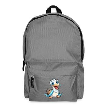 Frégatebird Mignon Personnage De Dessin Animé Kawaii Clipart - Sac à dos - gris éléphant - Devant