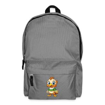 Buse mignon personnage de dessin animé Kawaii Clipart - Sac à dos - gris éléphant - Devant