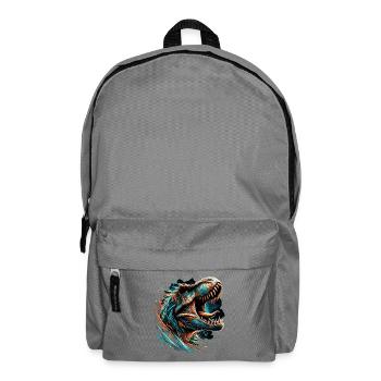 Cadeau de dinosaure T-Rex rugissant - Sac à dos - gris éléphant - Devant
