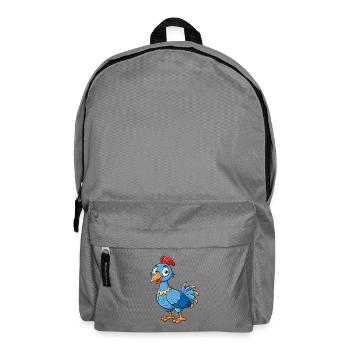 pintade mignon personnage de dessin animé Kawaii Clipart - Sac à dos - gris éléphant - Devant