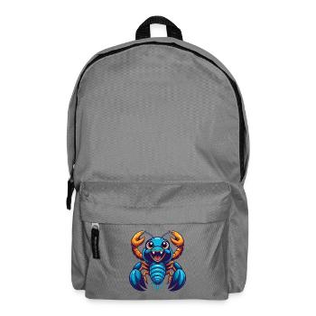 Craw coloré Kawaii Dessin animé Personnage Clipart - Sac à dos - gris éléphant - Devant