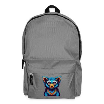 Aye Aye Bunte Kawaii Cartoon Figur Clipart - Rucksack - Mittelgrau - Vorne