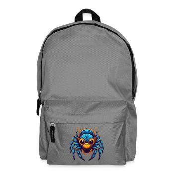 Spinne Bunte Kawaii Cartoon Figur Clipart - Rucksack - Mittelgrau - Vorne