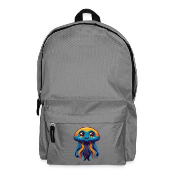 Méduse Coloré Kawaii Dessin Animé Personnage Animal de compagnie - Sac à dos - gris éléphant - Devant