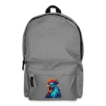 Hahn Bunte Kawaii Cartoon Figur Clipart - Rucksack - Mittelgrau - Vorne