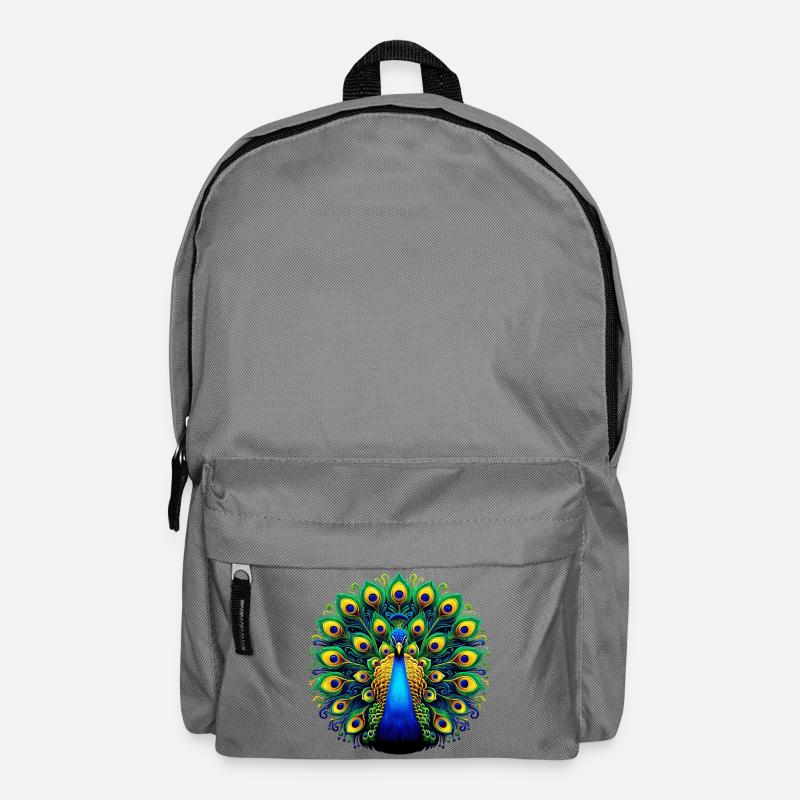 Pfau - Rucksack - Mittelgrau
