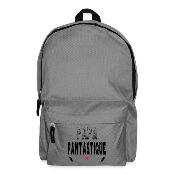 Papa Fantastique - Sac à dos - gris éléphant - Devant