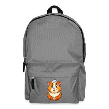 Cochon d’Inde Mignon Personnage De Dessin Animé Kawaii Clipart - Sac à dos - gris éléphant - Devant