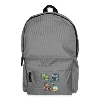 Watercolor Map Saint Kitts and Nevis - Backpack - elephant grey - Front