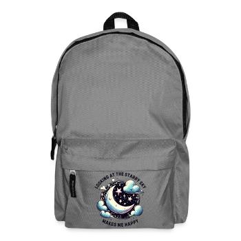 Le ciel étoilé me rend heureux - Sac à dos - gris éléphant - Devant