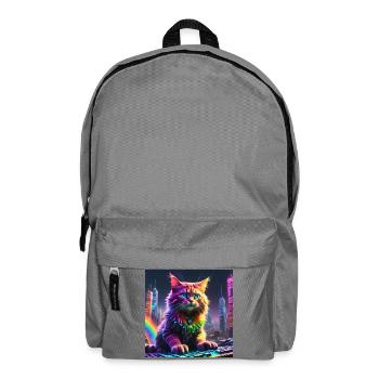 Katze - Rucksack - Mittelgrau - Vorne
