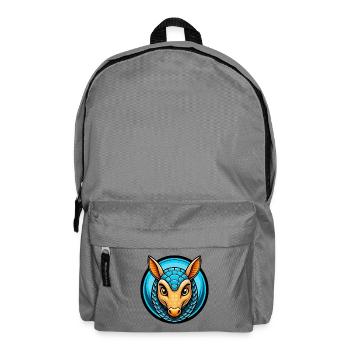 Armadillo Colorful Kawaii Cartoon Character Animal - Backpack - elephant grey - Front