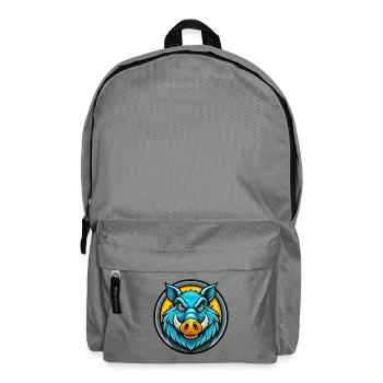 Sanglier Coloré Kawaii Dessin Animé Personnage Clipart Animal de compagnie - Sac à dos - gris éléphant - Devant
