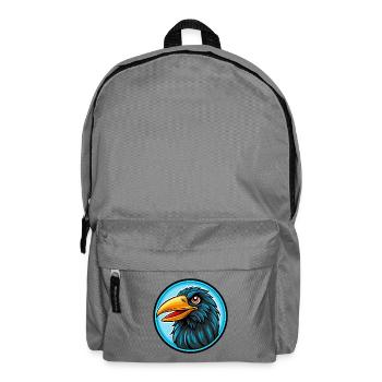 Rabe Bunte Kawaii Cartoon Figur Clipart - Rucksack - Mittelgrau - Vorne