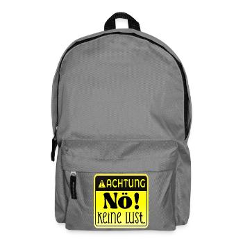 ACHTUNG - KEINE LUST NÖ - Rucksack - Mittelgrau - Vorne