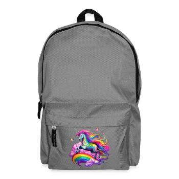 Fairy Rainbow Unicorn - Backpack - elephant grey - Front